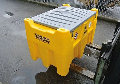 Système de réservoir mobile Emiliana Serbator pour diesel/AdBlue 400+50 litres avec pompe 24 V avec couvercle 306119 acqué...
