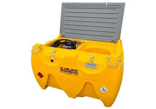 Système de réservoir mobile Emiliana Serbator pour diesel/AdBlue 900+100 litres avec pompe à haut débit 24 V 306129 prendr...