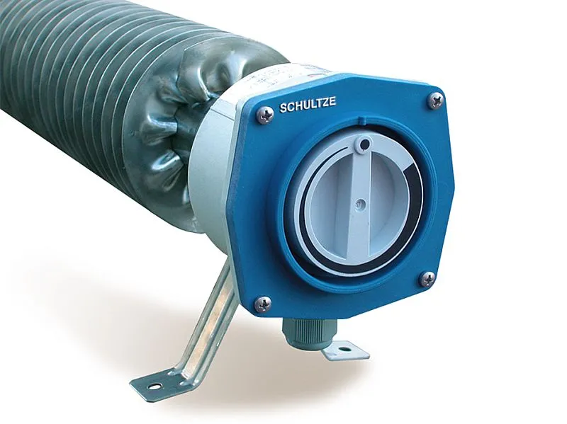 Schultze RiRo 2000 E Chauffage automatique à tubes à ailettes 2000 W 230 V acier inoxydable IP66/67 2000E commander à bas...