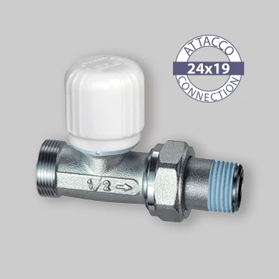Valvola Diritta Termostatizzabile Per Tubo Rame, Plastica E Multistrato Far 1/2" - 24X19