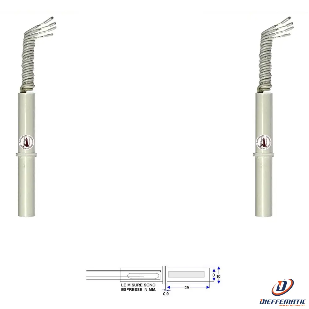 2 Contatti Magnetici Da Incasso Per Infissi Non Ferrosi Securvera St-415Cpdsmpd Certifié SRA