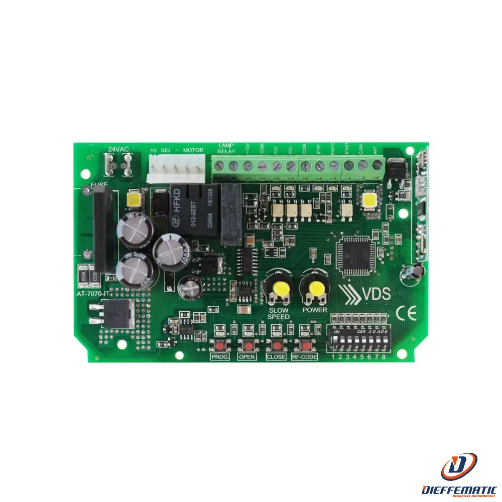 Centrale Ricambio Uniko Dieffematic 24Vcc G030 Automazione Sezionale avec Réduction du Bruit