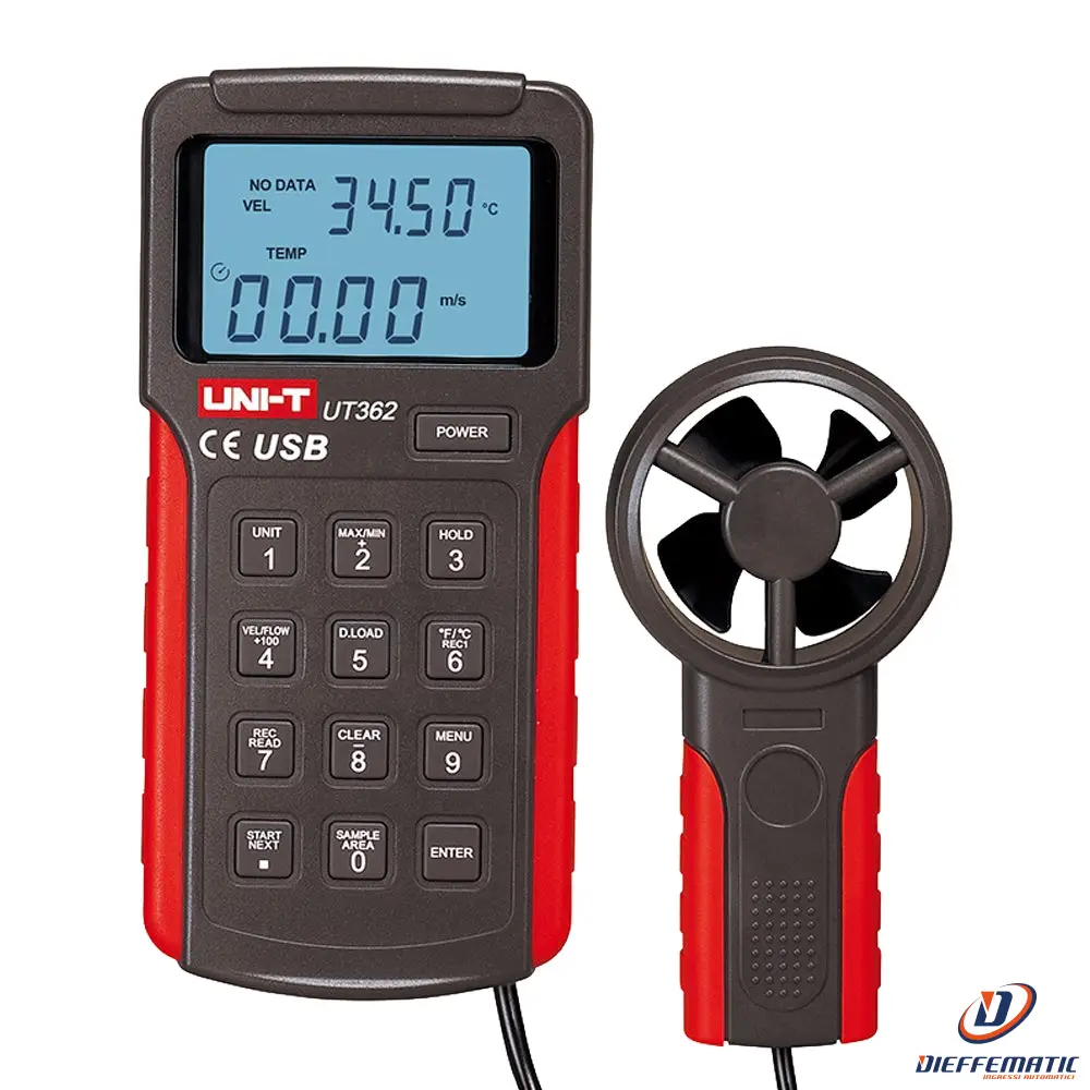 Conforme Normes Euro Uni-trend UT362 Anemometro di tipo split