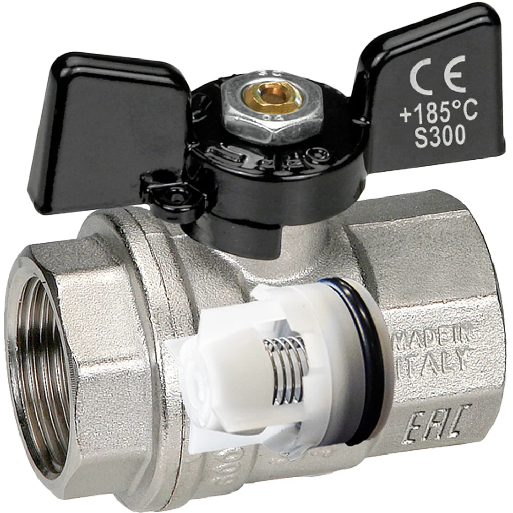 Valvola Con Ritegno Incorporato F/F Farfalla Alluminio Bugatti 1/2" Dn 15