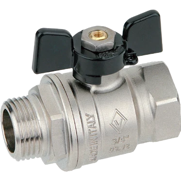 Valvole Sfera P. Totale M-F Farfalla Alluminio Bugatti 3/4" Dn 20 Pn 30 Certifié ECE R90