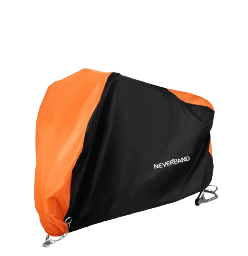 Housse moto Noir et Orange 1001 Housses