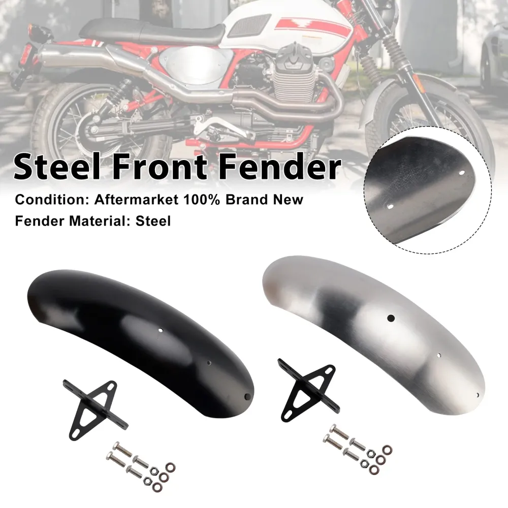 10-16 MOTO GUZZI V7 II Stone Classic Garde-boue avant en acier spécial