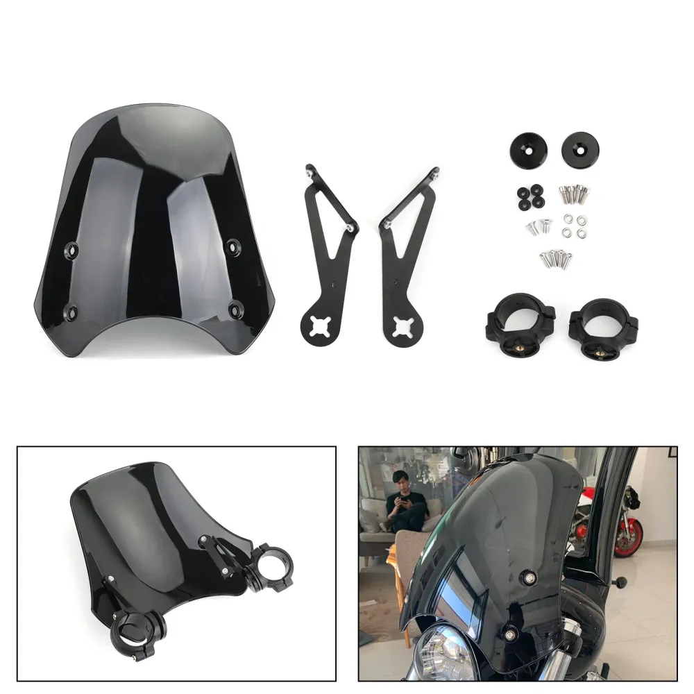 1996-2018 FXDL Low Rider ABS plastique moto pare-brise pare-brise générique