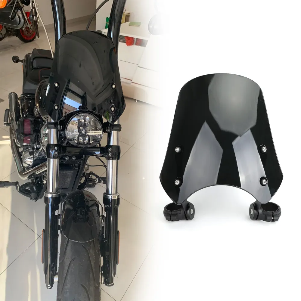 2005-2011 FXST Softail ABS plastique moto pare-brise pare-brise générique