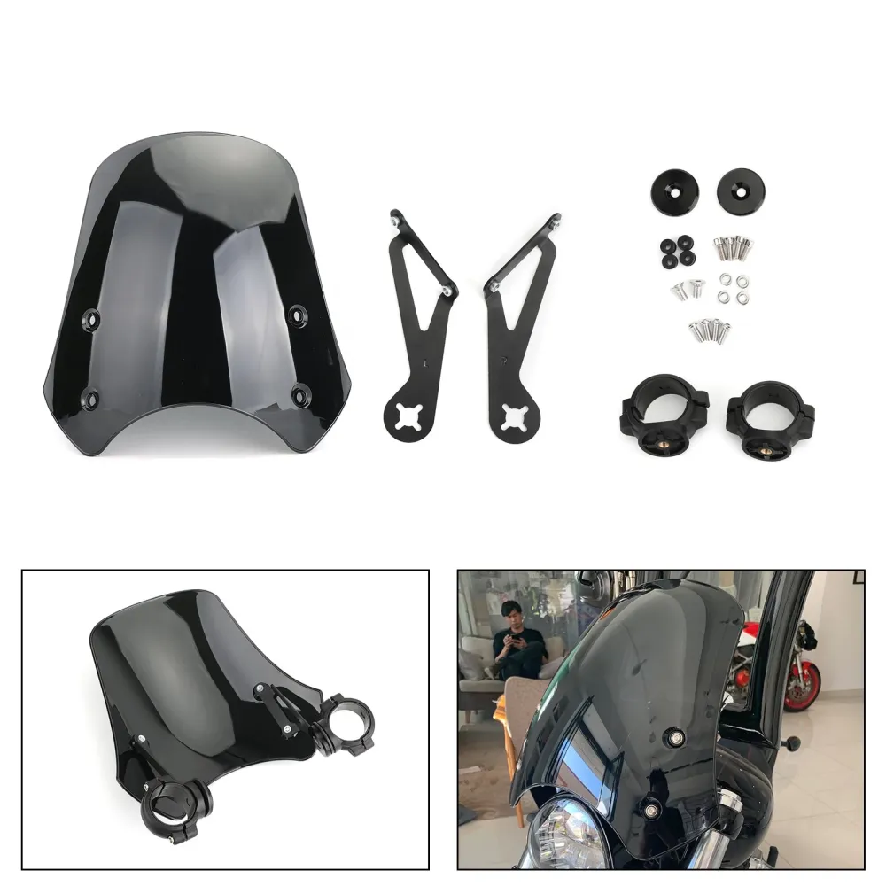 2005-2011 FXST Softail ABS plastique moto pare-brise pare-brise générique