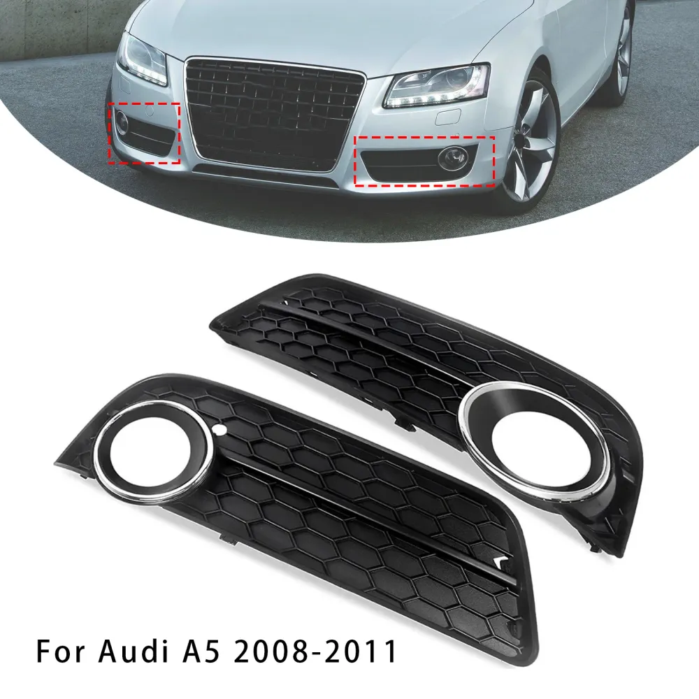 2008-2011 Audi A5 une paire de grilles de phares antibrouillard de voiture 8T0 807 682 8T0 807 681