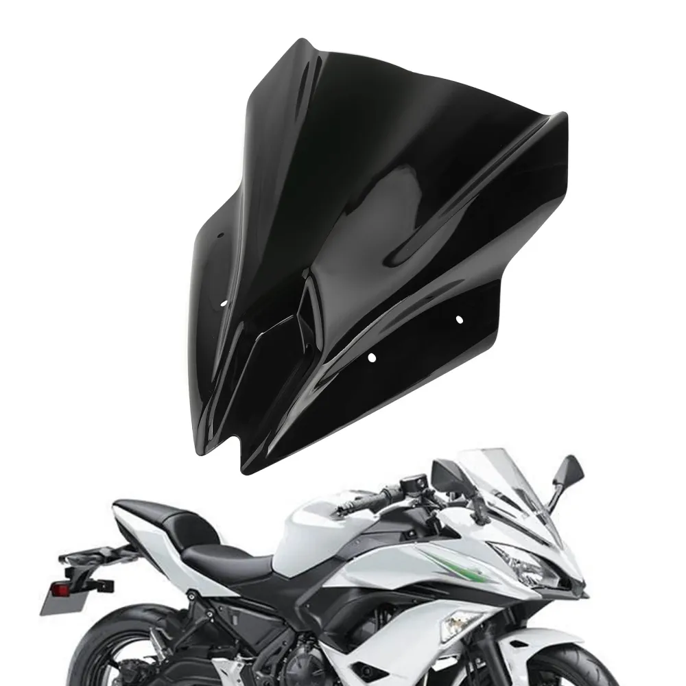 2017-2019 Kawasaki Ninja 650 Pare-brise de moto noir