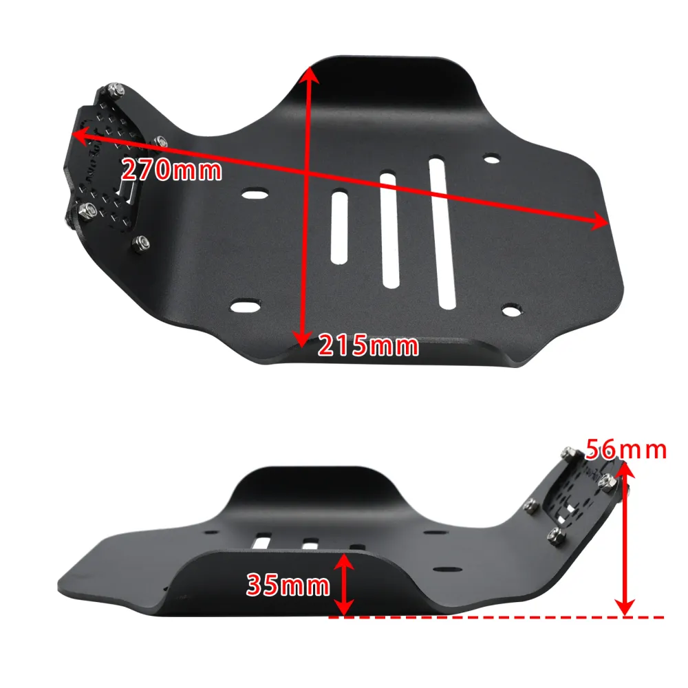 2021-2024 Moto Guzzi V7 Classic/Stornello/Trofeo Plaque de protection de carter en aluminium