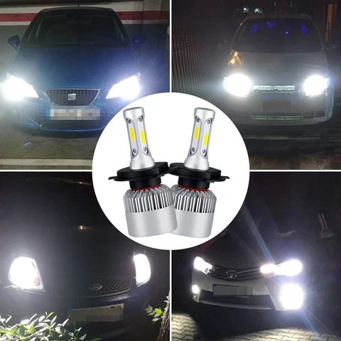 2X Phares LED de voiture Ultra Lumineux C6 ORIGINAL (Togo)