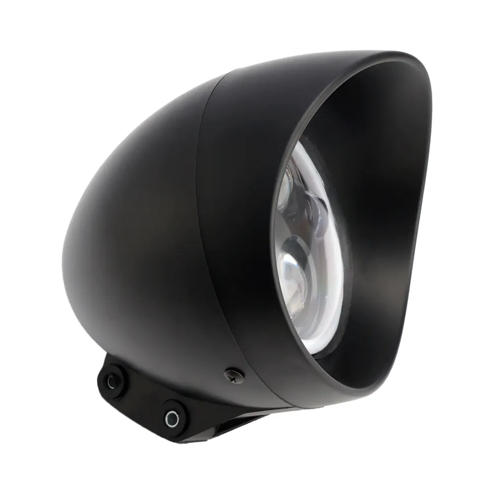 5.75" Phare universel chromé à 4 ampoules pour moto
