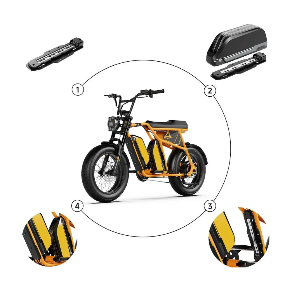 Kit d'autonomie étendue pour vélo électrique Cavet Air A-Spadz