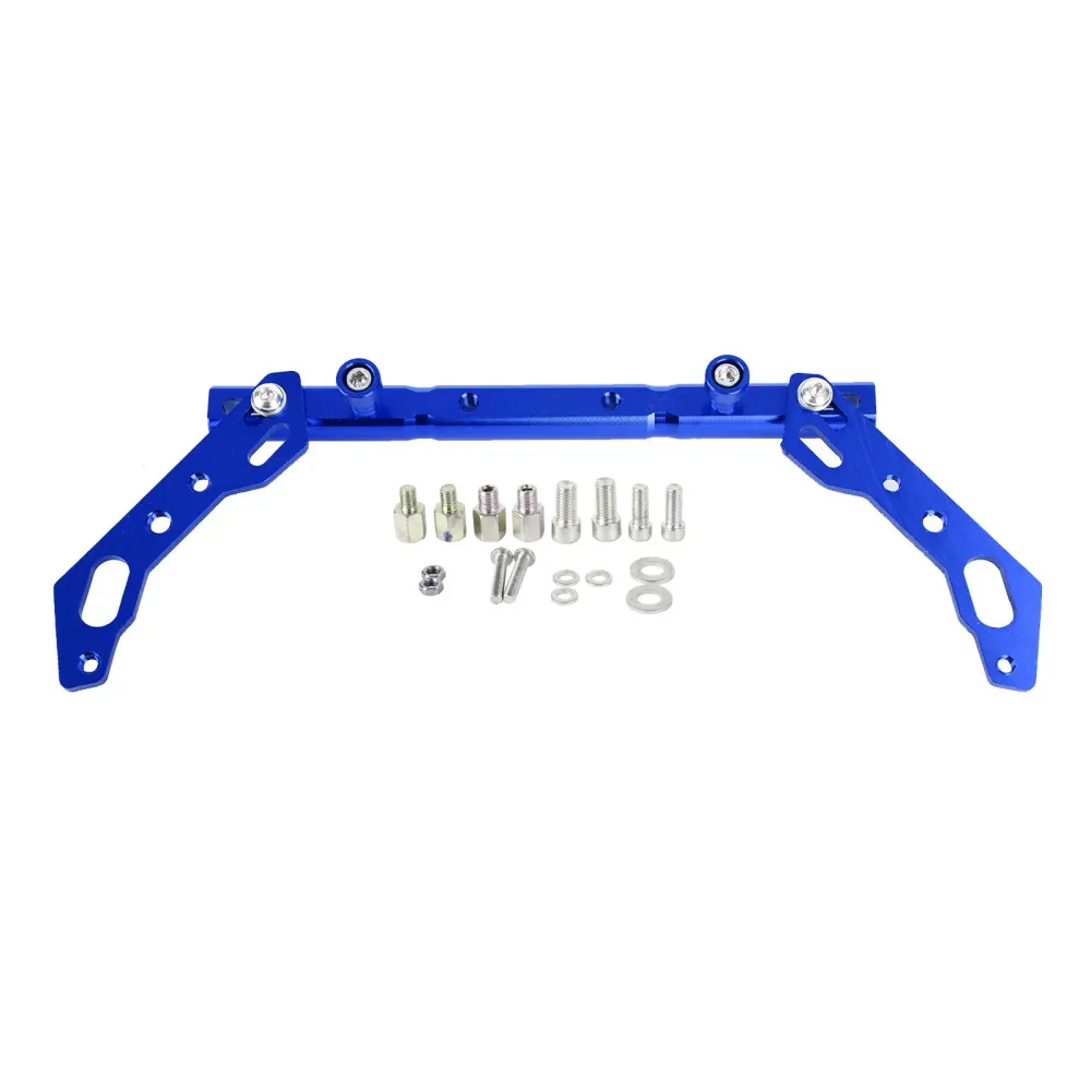 Accessoires de levier d'équilibre de guidon de moto, barre transversale de moto bleue
