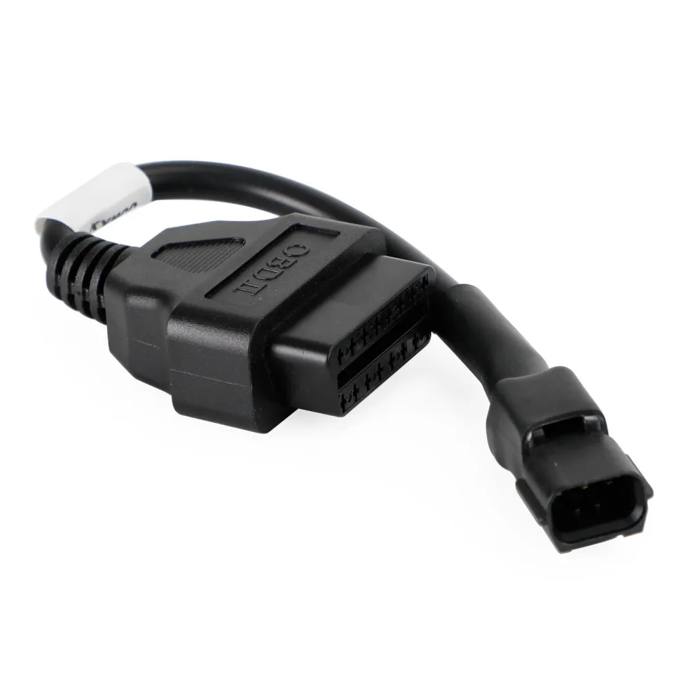 Adaptateur OBD2 pour moto, 3 broches à 16 broches, connecteur de câble de Diagnostic pour KYMCO