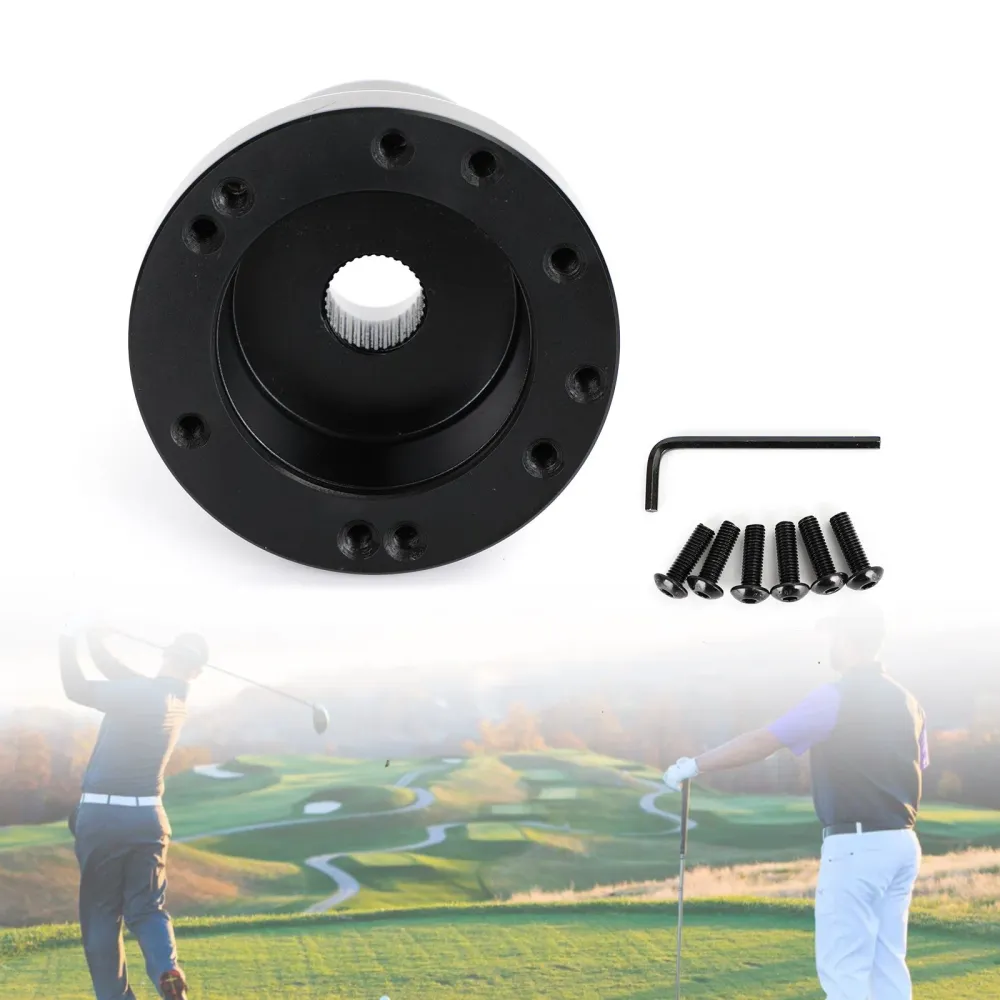 Adaptateur de volant en aluminium pour voiturette de Golf, moyeu adapté pour voiture de Club DS à partir de 1984, noir gén...