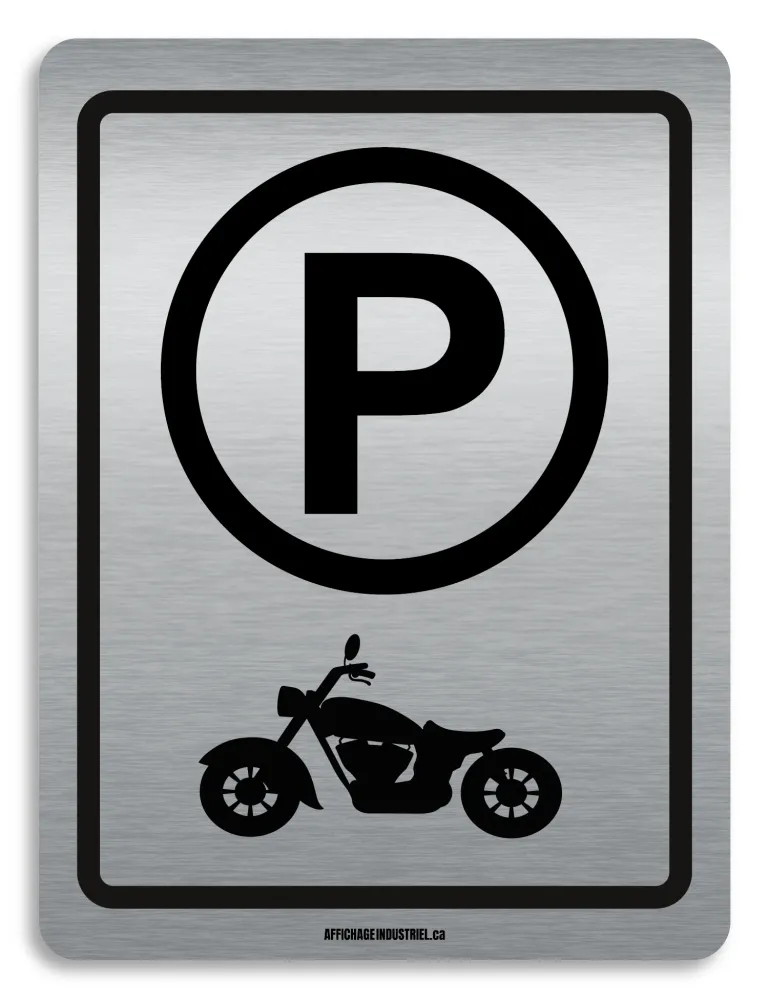 Stationnement moto AFFICHAGE INDUSTRIEL.ca