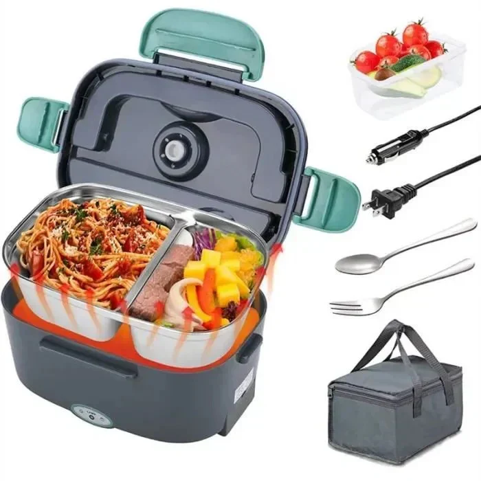Boîte-repas électrique 3-en-1 en Inox (Voiture, Camion & Maison) AFRIKCOIN