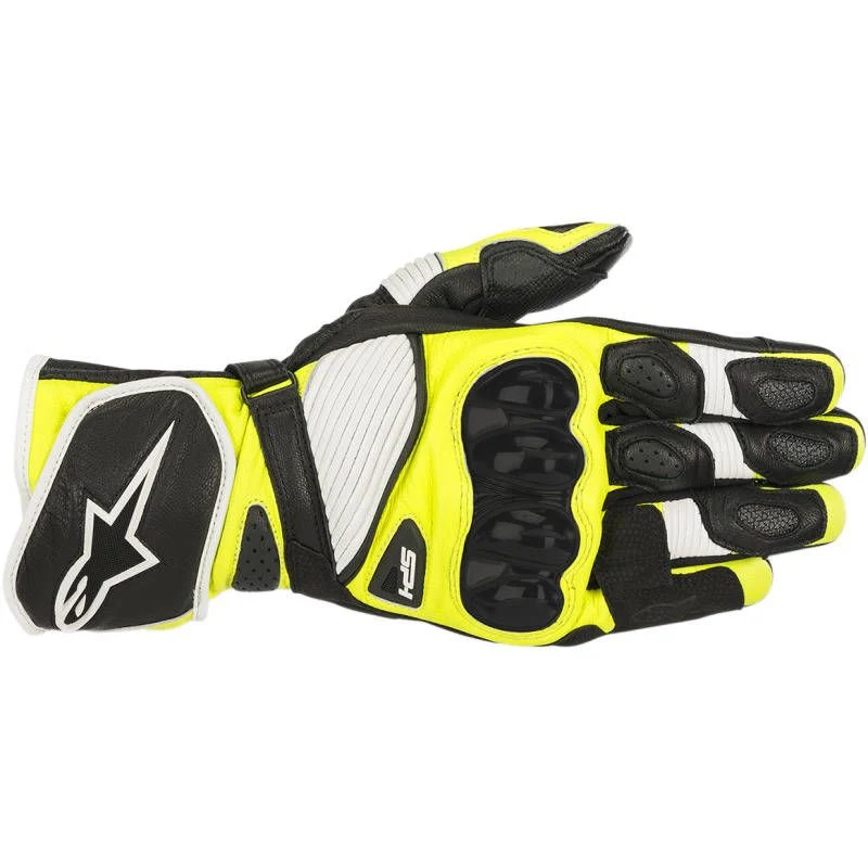 Alpinestars SP-8 - Gants de Moto pour Homme Black White Yellow 3X