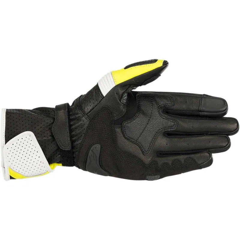 Alpinestars SP-8 - Gants de Moto pour Homme Black White Yellow L