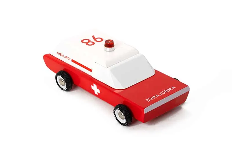 Ambulance Voiture Ambulance | Holzauto de Candylab Toys