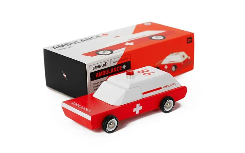 Ambulance Voiture Ambulance | Holzauto de Candylab Toys