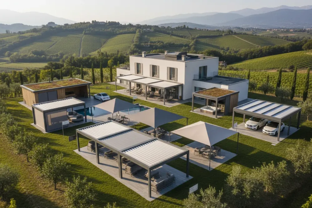 Aménagements extérieurs dans le Piémont - Pergolas, auvents et abris de voiture sur mesure à Cuneo