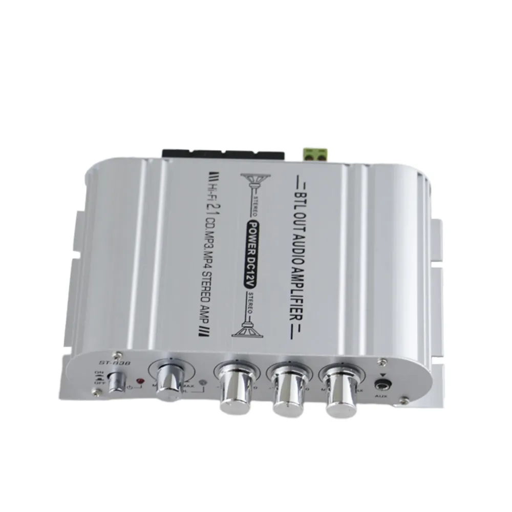 Amplificateur stéréo Audio de voiture 12V 2.1 canaux 400 WATTS, Booster Radio MP3 HiFi