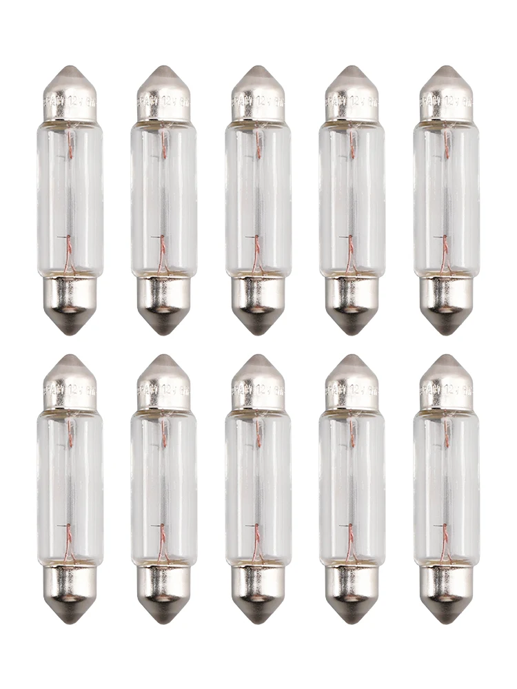Ampoule tubulaire pour lumière de voiture, 10 pièces, C5W SV8.5 43MM 6413 12V 5W pour OSRAM
