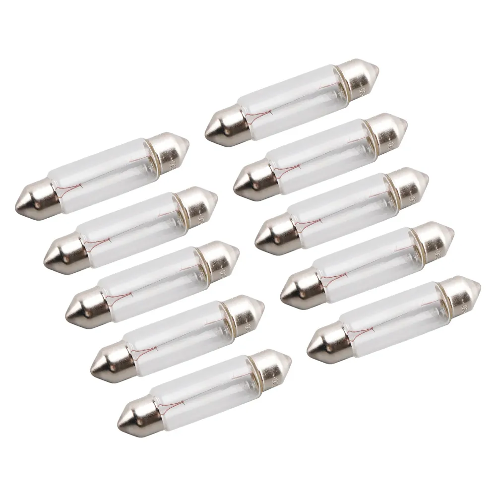 Ampoule tubulaire pour lumière de voiture, 10 pièces, C5W SV8.5 43MM 6413 12V 5W pour OSRAM