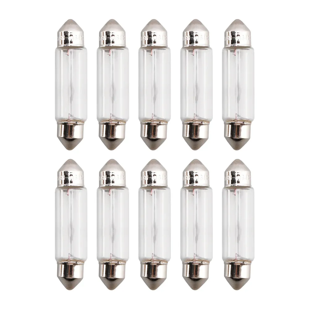 Ampoule tubulaire pour phare de voiture, 10 pièces, C5W SV8.5 6421 24V 3W pour OSRAM