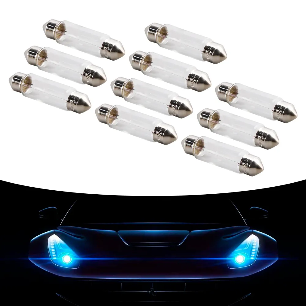 Ampoule tubulaire pour phare de voiture, 10 pièces, C5W SV8.5 6421 24V 3W pour OSRAM