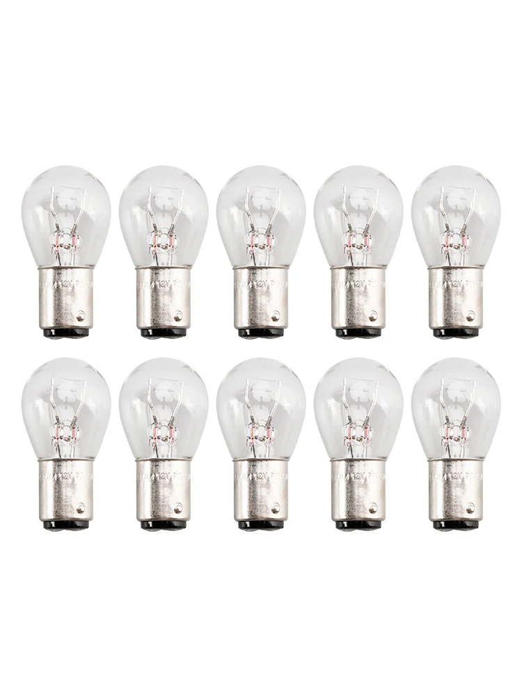 Ampoule tubulaire pour phare de voiture, 10 pièces, P21/5W BAY15D 7528 12V 21/5W pour OSRAM