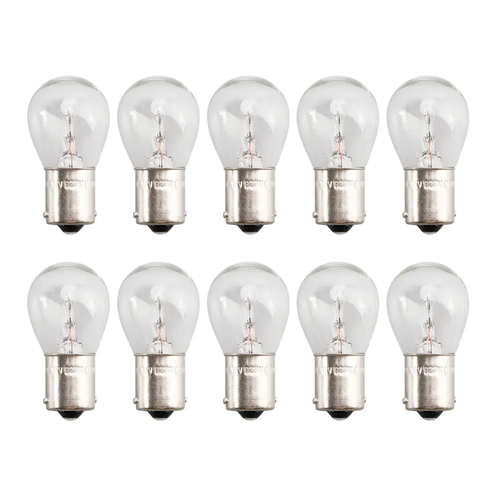 Ampoule tubulaire pour phare de voiture, 10 pièces, P21W BA15S 7506 12V 21W pour OSRAM