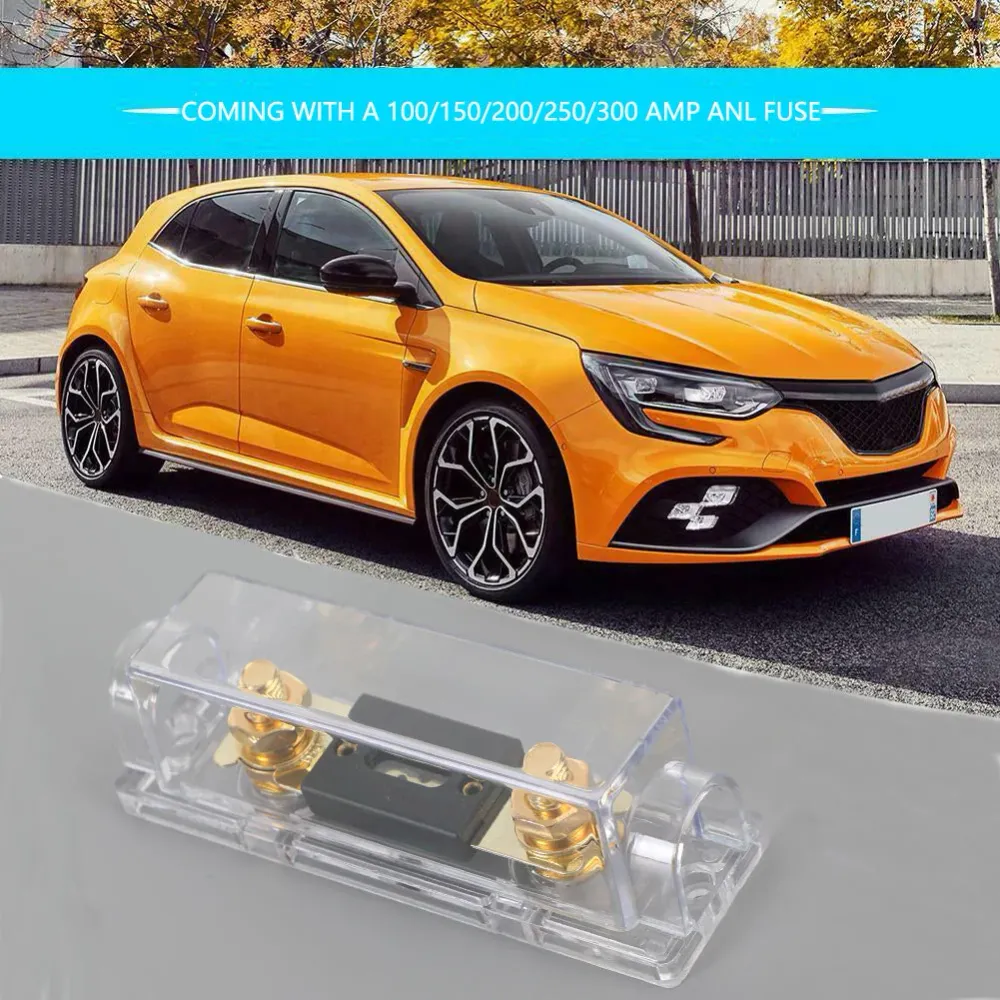 ANL – bloc porte-fusible Audio de voiture, borne à boulon à courant élevé avec fusible multi-