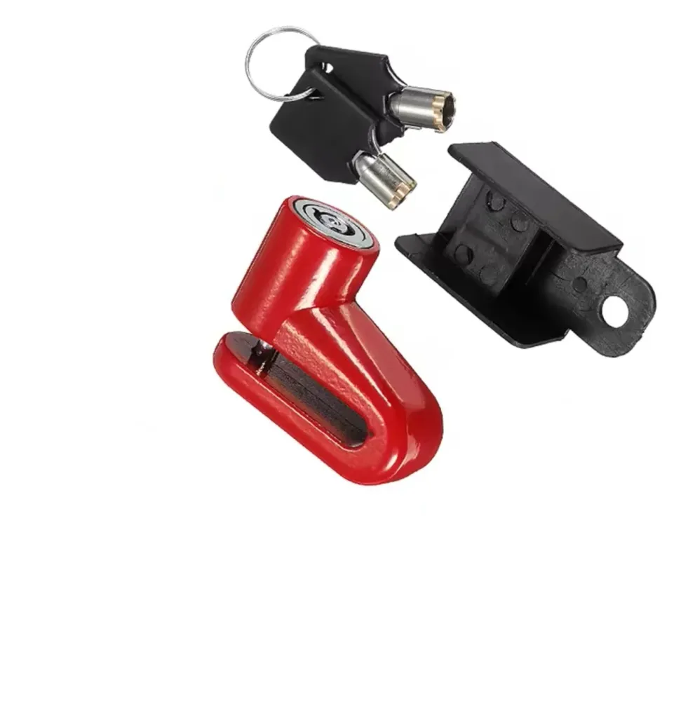 Antivol de disque SHUA pour moto, rouge