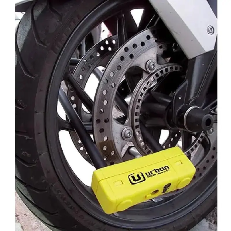 Antivol moto U - UR85 - ø18 - 85*300 Homologation SRA Noir & Jaune