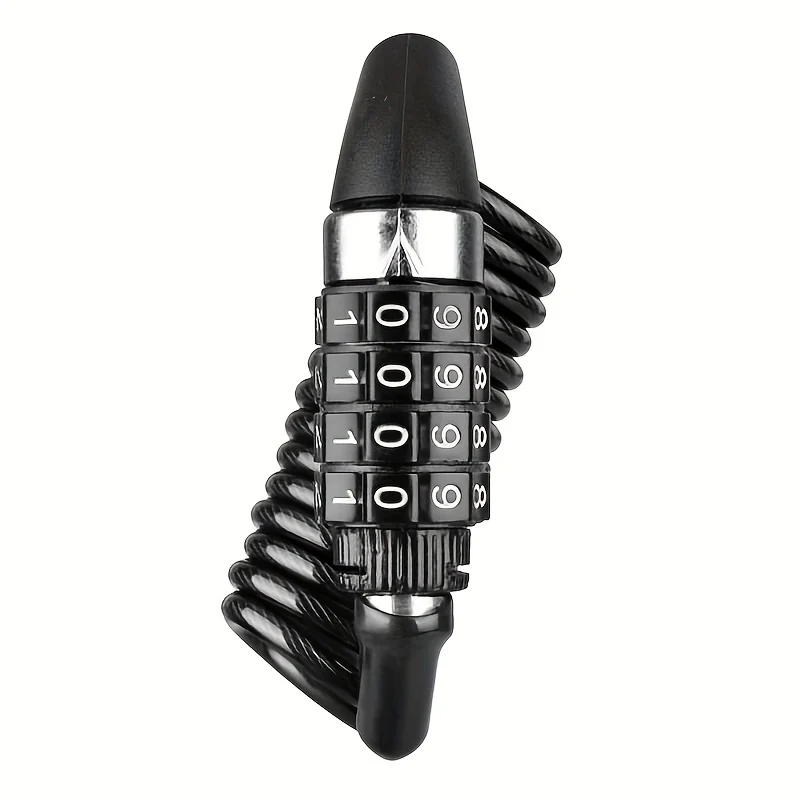 Antivol pour casque de moto DTech / antivol à combinaison pour vélo avec câble spiralé léger
