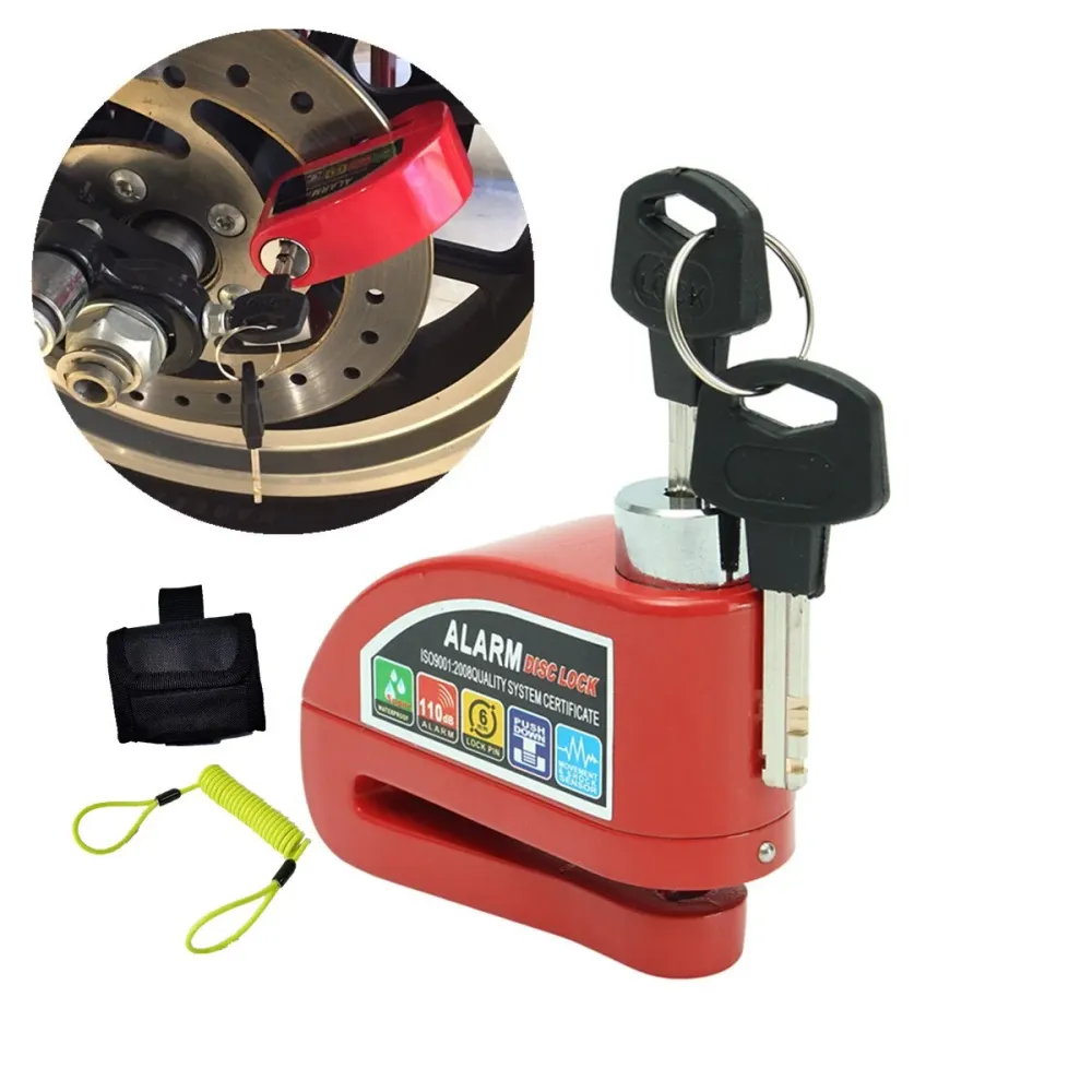 Antivol Moto Bloque Disque Alarme 110db Antre du Motard
