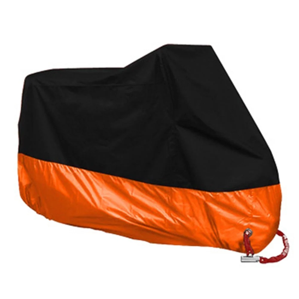 Bache Moto Custom Noir et Orange Antre du Motard