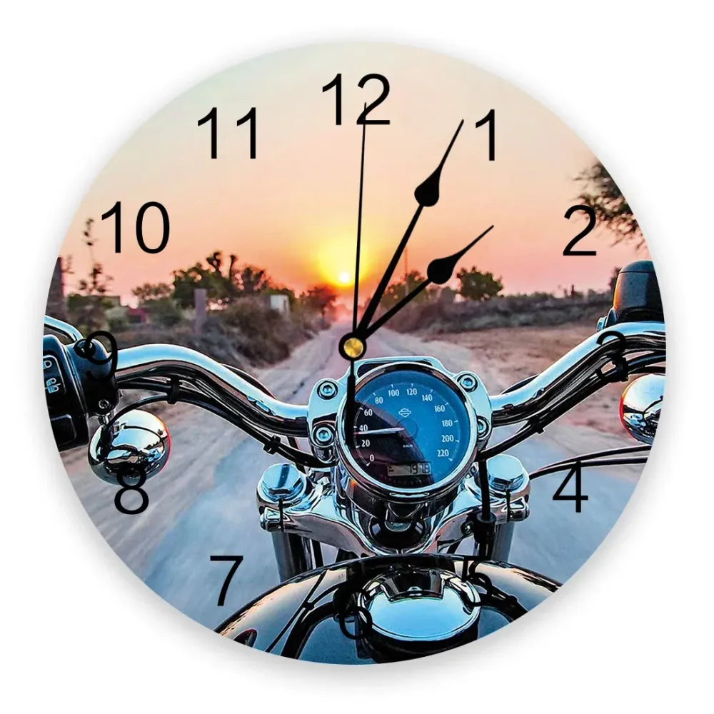 Belle Horloge Murale Moto Antre du Motard