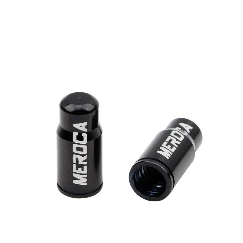 Bouchon de Valve Moto<br> Allongé Noir (Pack de 2) Antre du Motard