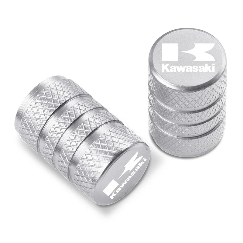 Bouchon de Valve Moto Kawasaki Gris (Pack de 2) Antre du Motard
