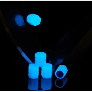 Bouchon de Valve Moto<br> Lumineux Bleu (Pack de 4) Antre du Motard