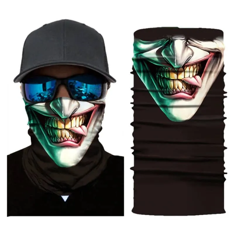 Cache Cou Moto Joker Souriant Antre du Motard