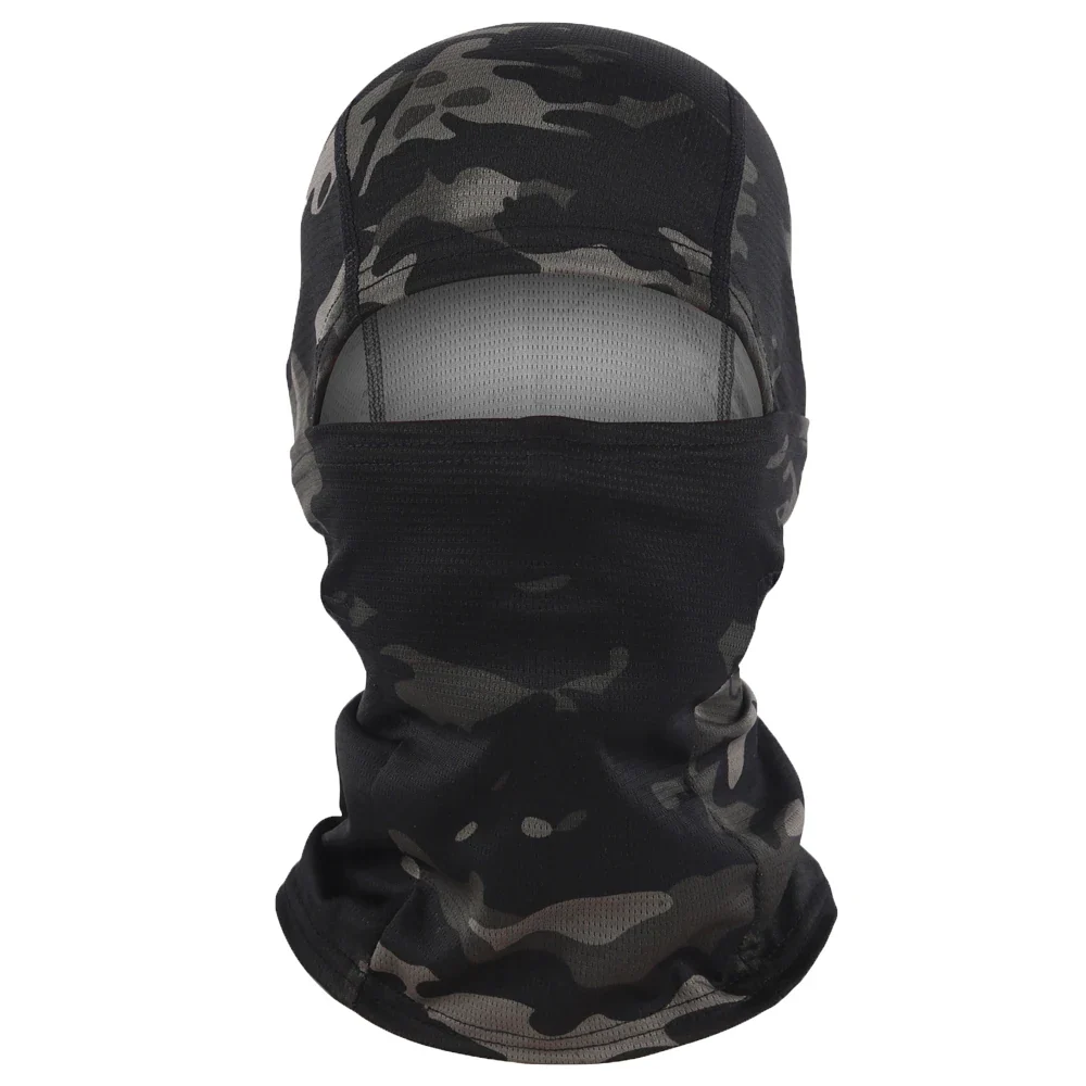 Cagoule Intégrale Moto Camouflage Noir Antre du Motard