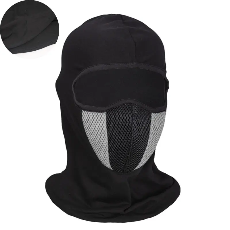 Cagoule Moto Cross Noir & Gris Antre du Motard